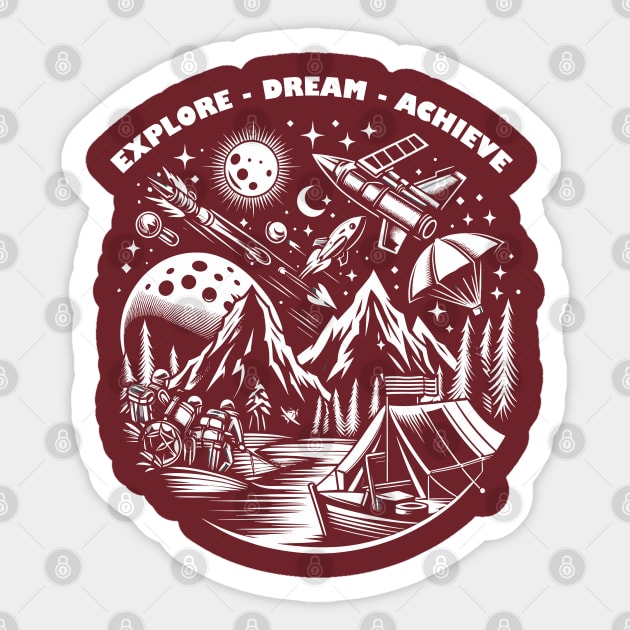 Outdoor adventure activity Sticker by grappict